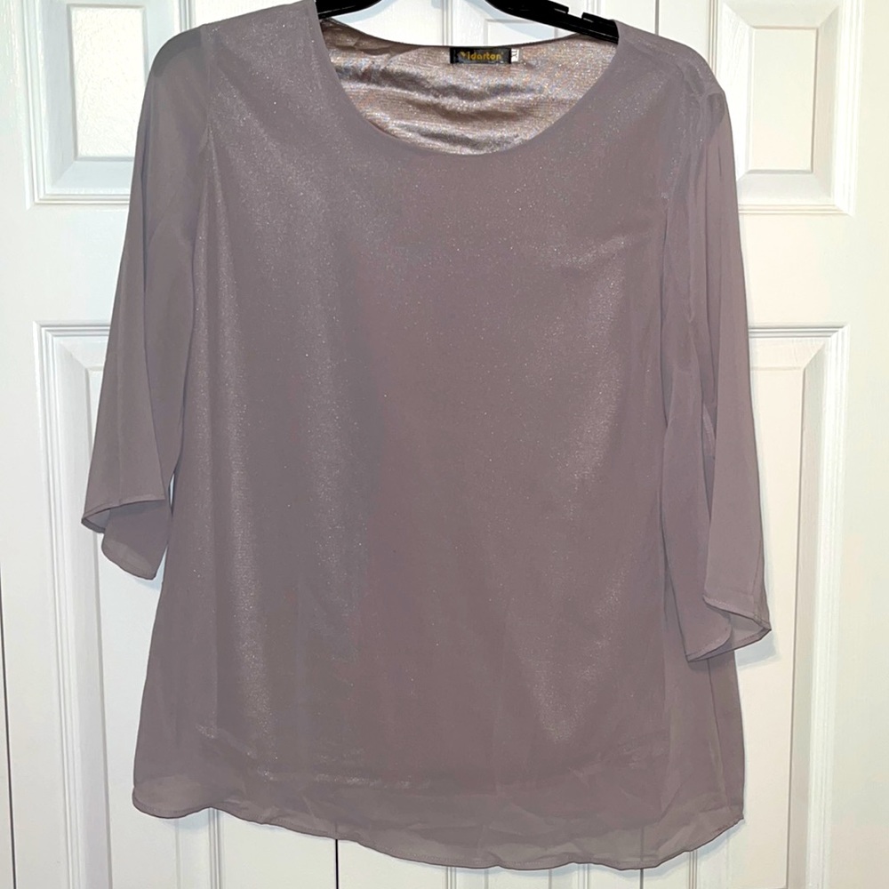 Grey Layered Blouse